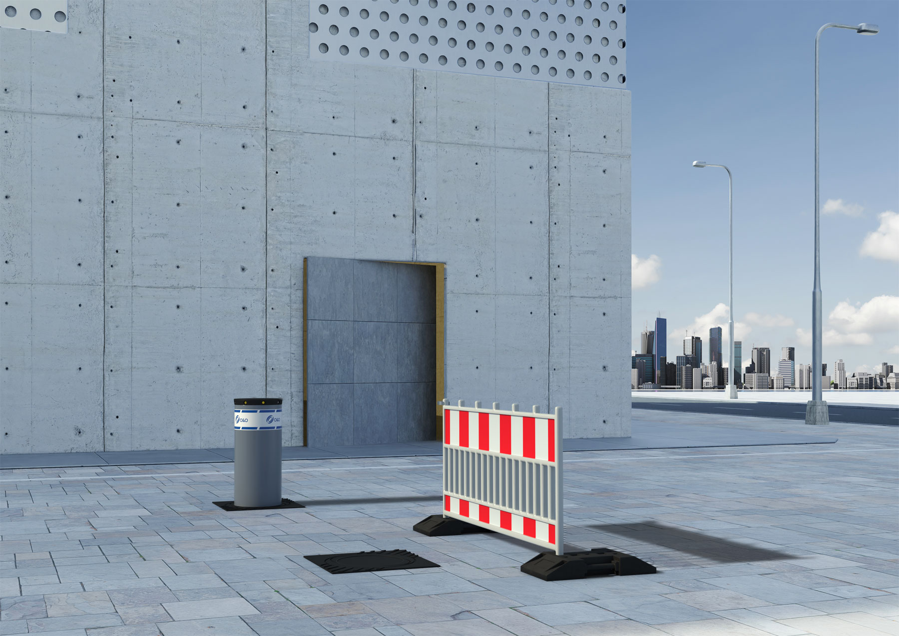 Instalace automatického výsuvného sloupu