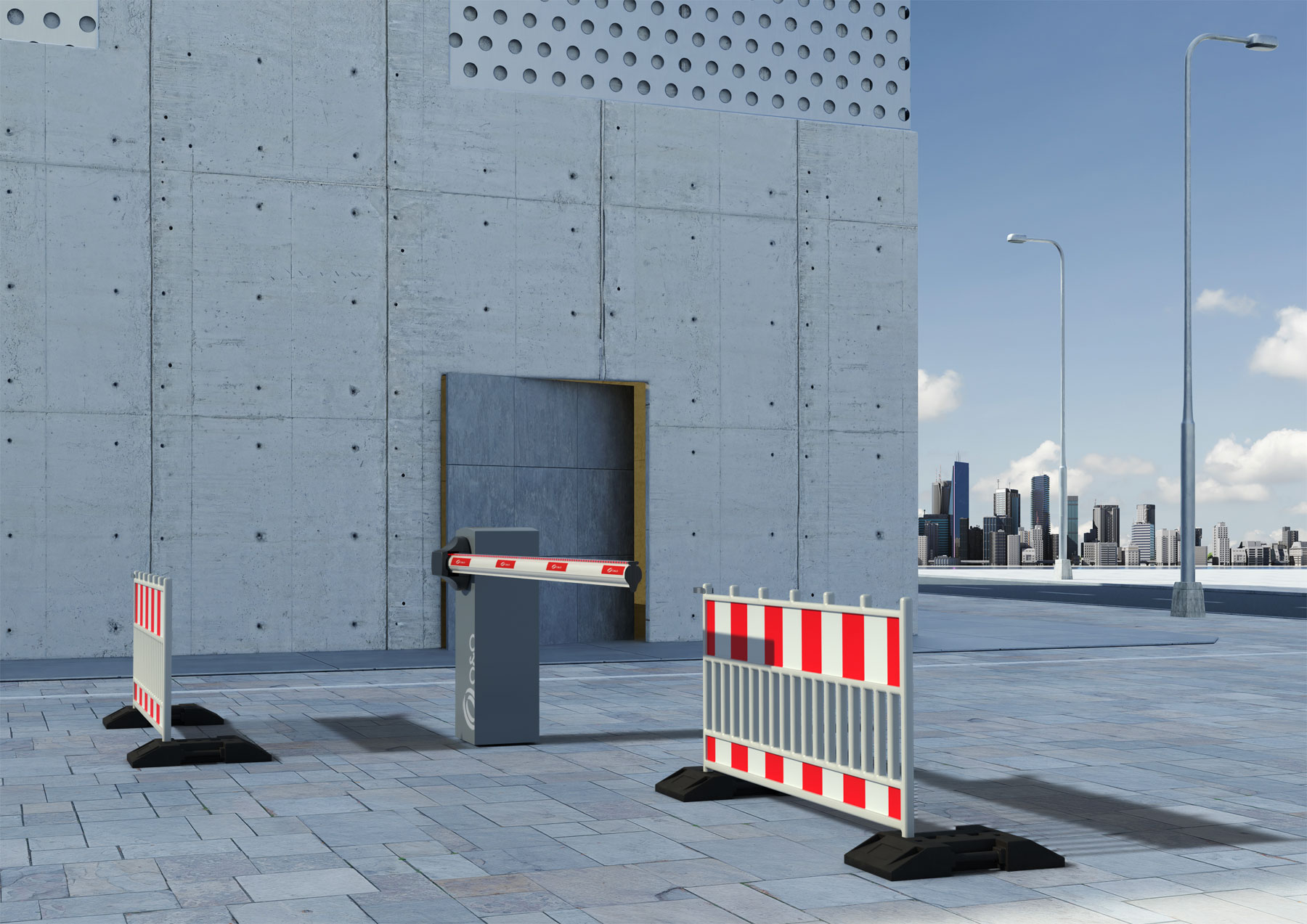 Instalace automatické závory